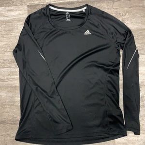 Black adidas running top
